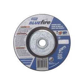 BlueFire Depressed Center Wheels, 4 1/2" Dia, 5/8" Arbor, 1/4" Thick, 24 Grit