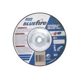 Depressed Center Wheel, 7 in Dia, 1/8 in Thick, 5/8 Arbor, Zirconia/Alum. Oxide