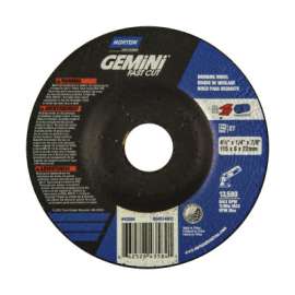 Grinding Wheels, Aluminum Oxide, 4 1/2" Dia, 7/8" Arbor, 1/4 in Thick, 24 Grit