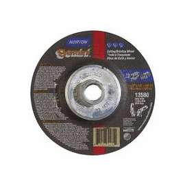 Gemini Cut-Off Wheel, Type 27, 4 1/2 in Dia, 1/8 in Thick