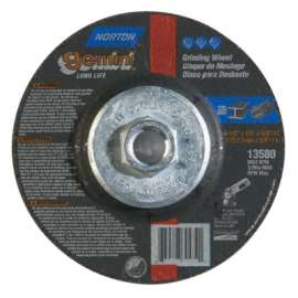 Gemini Cut-Off Wheel, Type 27, 4 1/2 in Dia, 1/4 in Thick