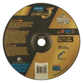 Quantum3 Cut-off Wheel, 9 in Dia, 1/4 in Thick, 7/8 in Arbor