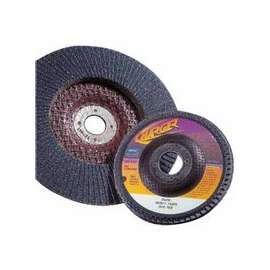 Type 29 Flap Discs, 4 1/2 in, 60 Grit, 7/8 in Arbor, 13000 rpm