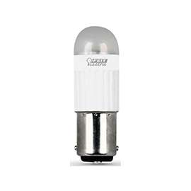Feit Electric DC/LED/CAN Specialty LED Lamp, 120 V, 3 W, Double Contact Bayonet, Warm White Light