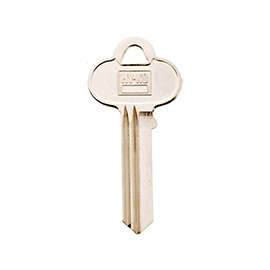HY-KO 11010CO62 Key Blank, Brass, Nickel, For: Corbin Russwin Cabinet, House Locks and Padlocks