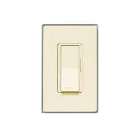 Lutron Diva DVW-600PH-LA Dimmer, 220/240 V, 600 W, Halogen, Incandescent Lamp, Light Almond