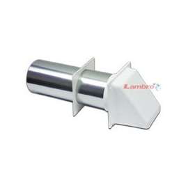 Lambro 209W Preferred Hood Vent, 5.57 in W Hood, 5.7 in H Hood, 4 in Duct, Plastic Hood