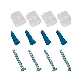 ProSource PH-122200-PS Mirror Holder, Plastic, Clear, Clear, Screw Mounting