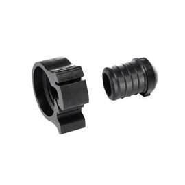 Flair-It PEXLOCK 30768 Pipe Plug with Clamp, 1 in, Black