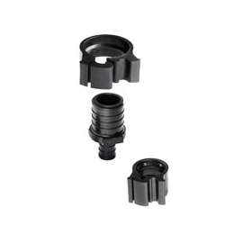 Flair-It PEXLOCK 30772 Reducing Coupling, 1 x 1/2 in, Black, 100 psi Pressure
