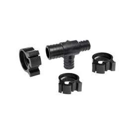 Flair-It PEXLOCK 30777 Reducing Pipe Tee with Clamp, 1 x 3/4 x 3/4 in, 100 psi Pressure