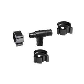 Flair-It PEXLOCK 30778 Reducing Pipe Tee with Clamp, 1 x 3/4 x 1 in, 100 psi Pressure