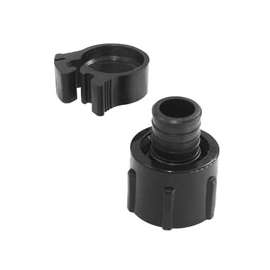Flair-It PEXLOCK 30780 Pipe Adapter, 1 in, Female, Polysulfone, Black, 100 psi Pressure