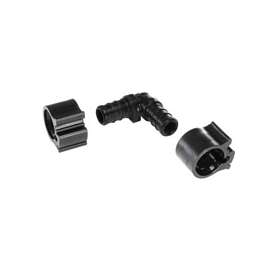 Flair-It PEXLOCK 30800 Pipe Elbow, 1/2 in, 90 deg Angle, Black, 100 psi Pressure