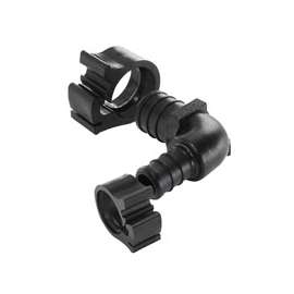Flair-It PEXLOCK 30805 Reducing Pipe Elbow, 3/4 x 1/2 in, 90 deg Angle, Black, 100 psi Pressure