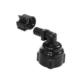 Flair-It PEXLOCK 30811 Pipe Elbow, 1/2 x 3/4 in, FPT, 90 deg Angle, Black, 100 psi Pressure