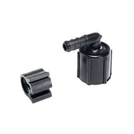 Flair-It PEXLOCK 30817 Pipe Elbow, 3/8 x 1/2 in, FPT, Black, 100 psi Pressure