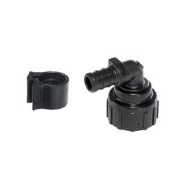 Flair-It PEXLOCK 30818 Pipe Elbow, 1/2 x 3/4 in, MGH, Black, 100 psi Pressure