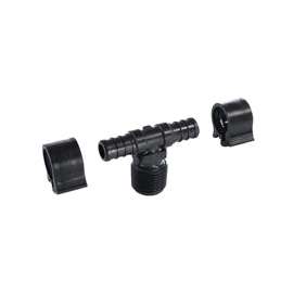 Flair-It PEXLOCK 30822 Pipe Tee, 1/2 in, MPT, 100 psi Pressure