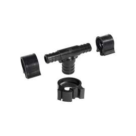 Flair-It PEXLOCK 30823 Reducing Pipe Tee with Clamp, 1/2 x 3/4 in, 100 psi Pressure