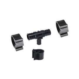 Flair-It PEXLOCK 30826 Reducing Pipe Tee with Clamp, 3/4 x 1/2 in, 100 psi Pressure