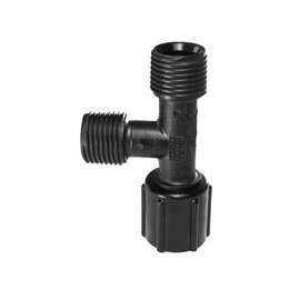 Flair-It PEXLOCK 30836 Stacking Manifold Tee, 1/2 in, MPT x BSP x MPT, 100 psi Pressure