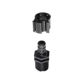 Flair-It PEXLOCK 30842 Pipe Adapter, 1/2 in, Male, Polysulfone, Black, 100 psi Pressure