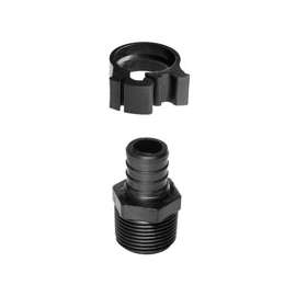 Flair-It PEXLOCK 30848 Pipe Adapter, 3/4 in, Male, Polysulfone, Black, 100 psi Pressure