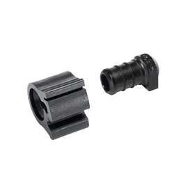 Flair-It PEXLOCK 30863 Pipe Plug with Clamp, 1/2 in, Black