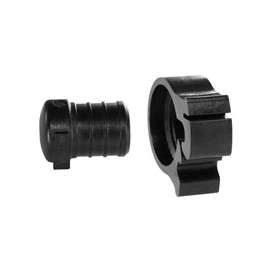 Flair-It PEXLOCK 30864 Pipe Plug with Clamp, 3/4 in, Black