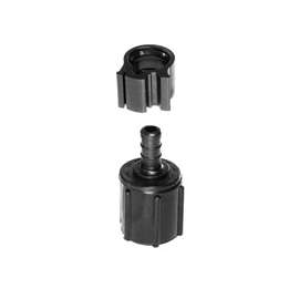 Flair-It PEXLOCK 30874 Swivel Pipe Adapter, 3/8 x 1/2 in, BSPT, Polysulfone, Black, 100 psi Pressure