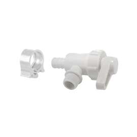 Flair-It 30893 Stop Valve, 1/2 x 3/8 in Connection, PEX x Compression, 100 psi Pressure, Polysulfone Body