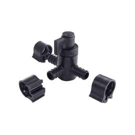 Flair-It 30910 Bypass Valve, 1/2 x 1/2 x 1/2 in Connection, PEX, 100 psi Pressure, Polysulfone Body