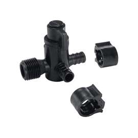 Flair-It 30912 Bypass Valve, 1/2 x 1/2 x 1/2 in Connection, PEX x MPT x PEX, 100 psi Pressure, Polysulfone Body