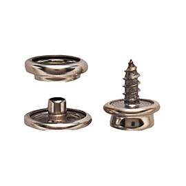 GENERAL 1268 Snap Fastener Refill, Solid Brass, Nickel
