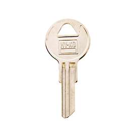 HY-KO 11010SL1 Key Blank, Brass, Nickel, For: Slaymaker Cabinet, House Locks and Padlocks