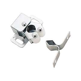 Amerock 143 Roller Catch, 1-5/16 in L x 1-1/8 in W Catches, Steel, Zinc