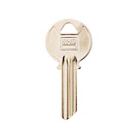 HY-KO 11010Y3 Key Blank, Brass, Nickel, For: Yale Cabinet, House Locks and Padlocks