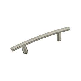 Amerock BP26201G10 Cabinet Pull, 5-1/4 in L Handle, 1 in H Handle, 1-1/16 in Projection, Zinc, Satin Nickel