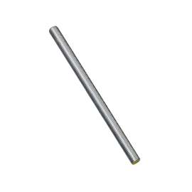 Stanley Hardware N179-473 Threaded Rod, 3/4-10 Thread, 24 in L, A Grade, Steel, Zinc, UNC Thread
