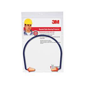 3M TEKK Protection 90537-80025T Banded Hearing Protector, 28 dB NRR