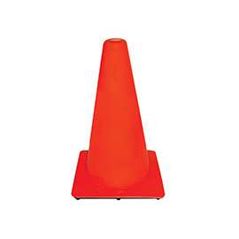 3M 90128-00001 Safety Cone, 18 in H Cone, PVC Cone, Orange Cone