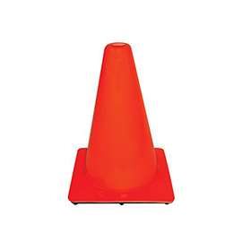 3M 90127-00001 Safety Cone, 12 in H Cone, PVC Cone, Orange Cone