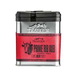 Traeger SPC173 Prime Rib Rub, Garlic, Rosemary Flavor, 9.25 oz Tin