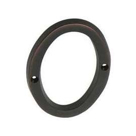 Schlage SC2-3006-716 House Number, Character: 0, 4 in H Character, Bronze Character, Brass