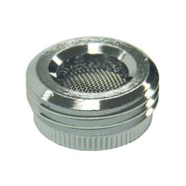 Danco 10512 Hose Adapter, 55/64-27 x 3/4 in, Female x GHTM, Brass, Chrome Plated