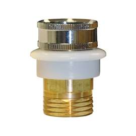 Danco 10518 Hose Adapter, 3/4 x 3/4 in, GHTM x GHTF, Brass, Chrome Plated