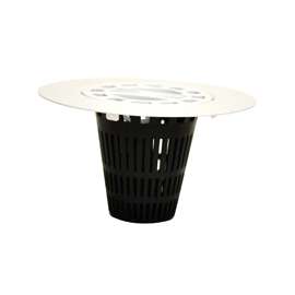 Danco 10533 Shower Drain Cover, Plastic/Stainless Steel, White, For: Standard 3 in Stand-Alone Shower Enclosures
