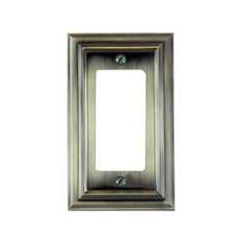Amerelle 94RBB Rectangular Wallplate, 1-Gang, Metal
