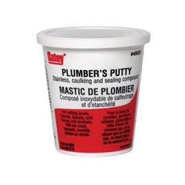 Oatey 48004 Plumbers Putty, Solid, Off-White, 2 kg Plastic Container
